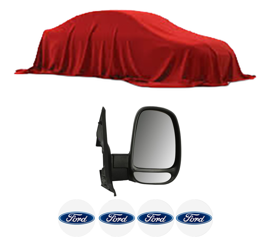 Oglinda Completa Dreapta FORD TRANSIT IV din 1986-2018, auto, Reglaj Manual, 4 stickere auto cu FORD