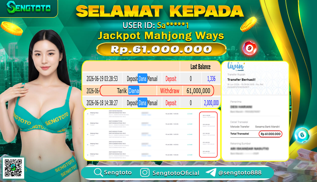 BUKTI PEMBAYARAN SLOT MAHJONG WAYS