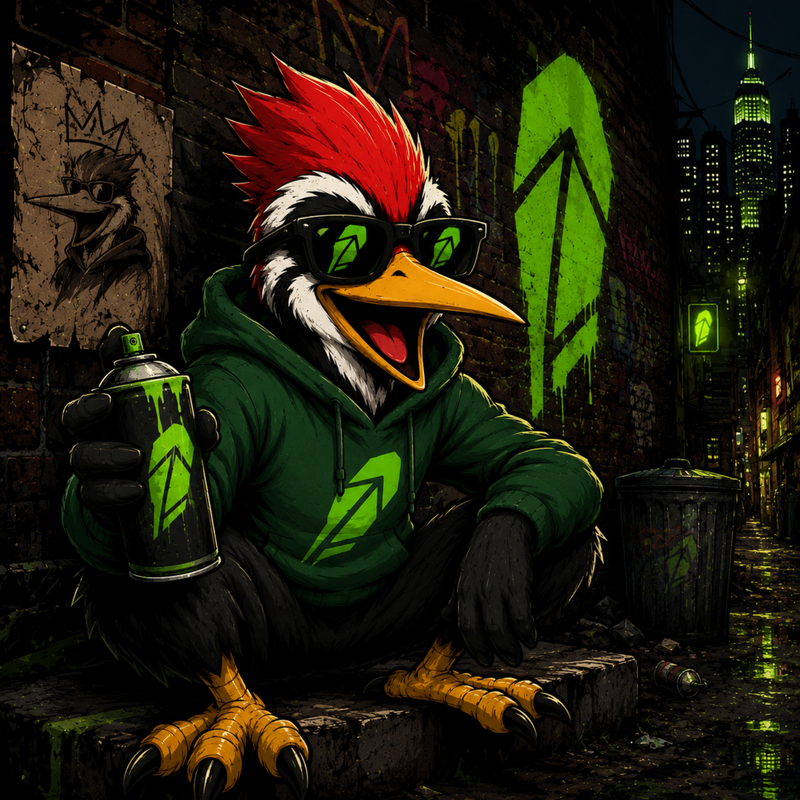 Hood Pecker Green Blast