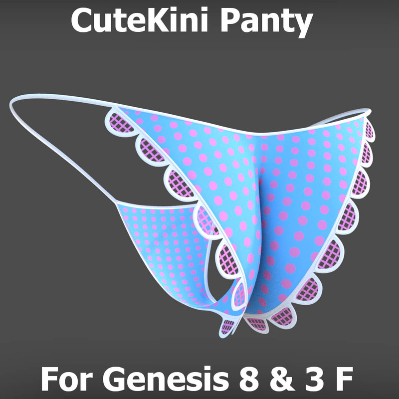 CUTEKINI PANTY FOR GENESIS 8 FEMALE