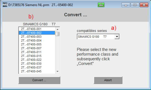 Win-IMS LOHER Dynavert and SINAMICS G180 com software Win-IMS LOHER Dynavert and SINAMICS G180 com software
