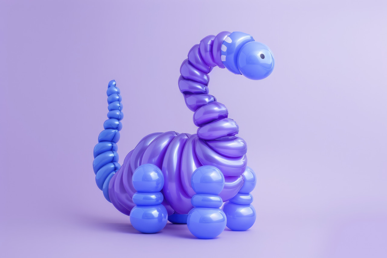 balloon twist shaped like dragon