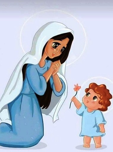“O Madre del bell'Amore, riscalda i nostri cuori!” dans Citazioni, frasi e pensieri Viviamo-maggio-con-Maria