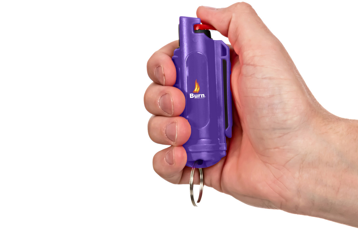 burn-pepper-spray-keychain-self-defense-mace-sabre-oc-spray-police-magnum-purple