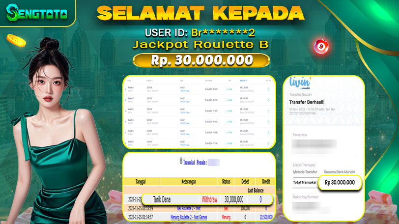 BUKTI PEMBAYARAN SLOT ROULETTE B