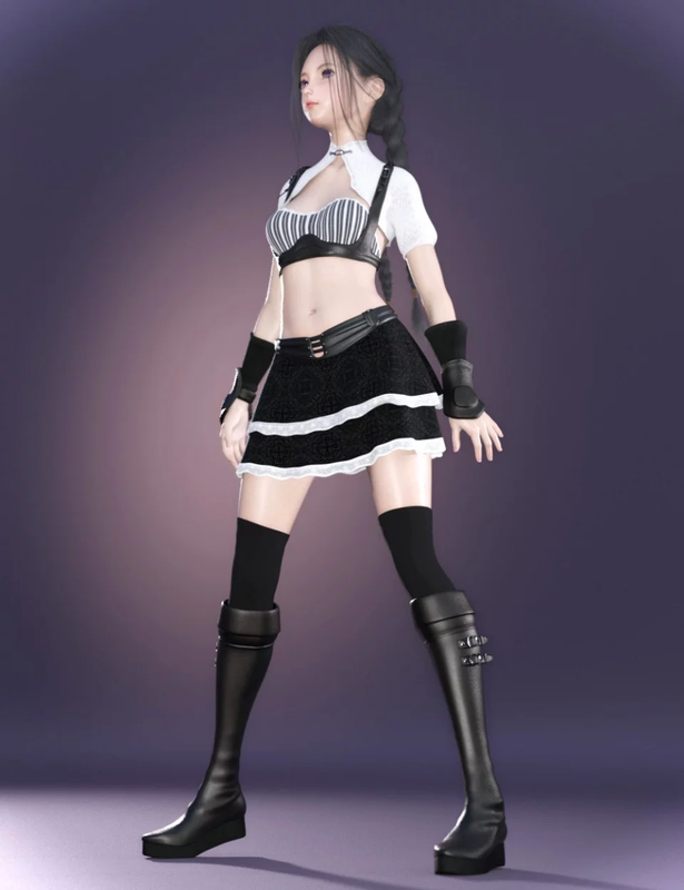 dForce Doll Fighter Outfit for Genesis 8 Female dForce Doll Fighter Outfit for Genesis 8 Female