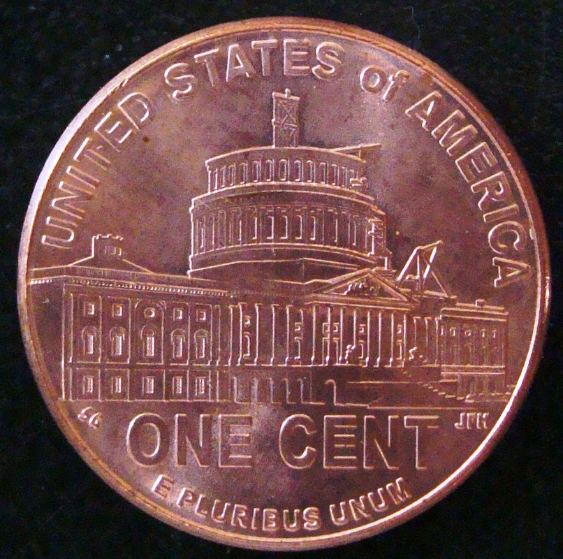 1 Centavo Dólar. Estados Unidos (2009) Bicentenario de Lincoln USA-1-Centavo-D-lar-2009-Bicentenario-Lincoln-Capitolio-r