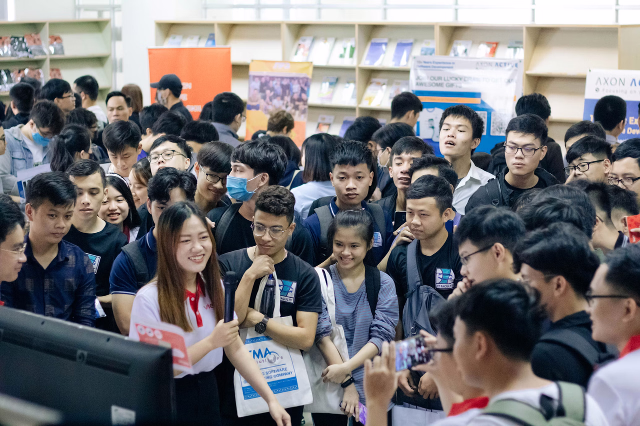 Young people in urban setting