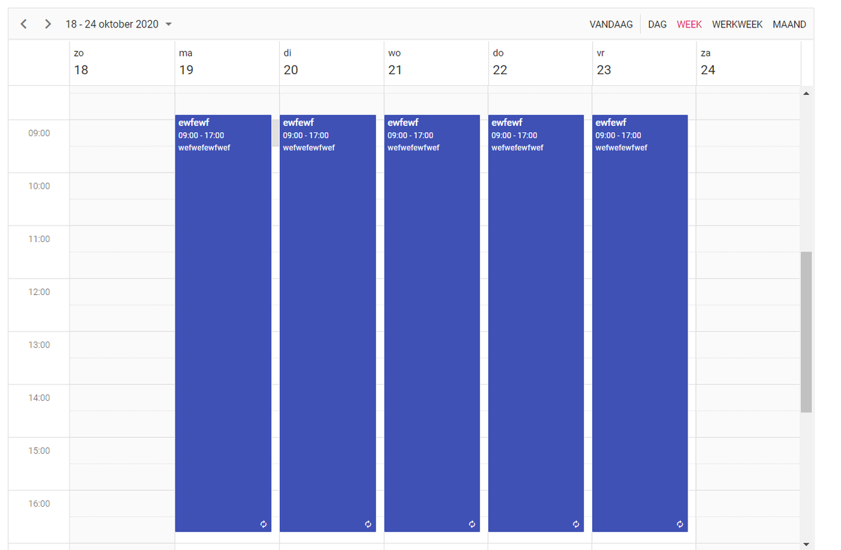 schedule