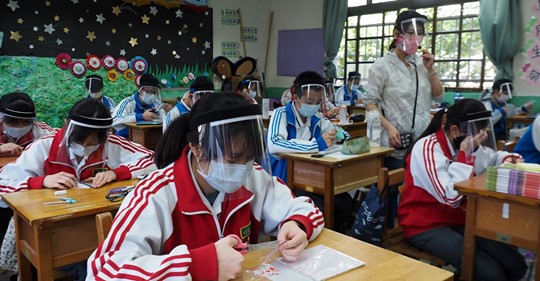 China school faceshield