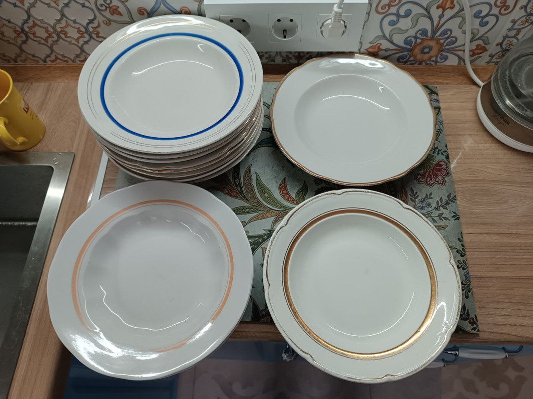 тарелки сверху