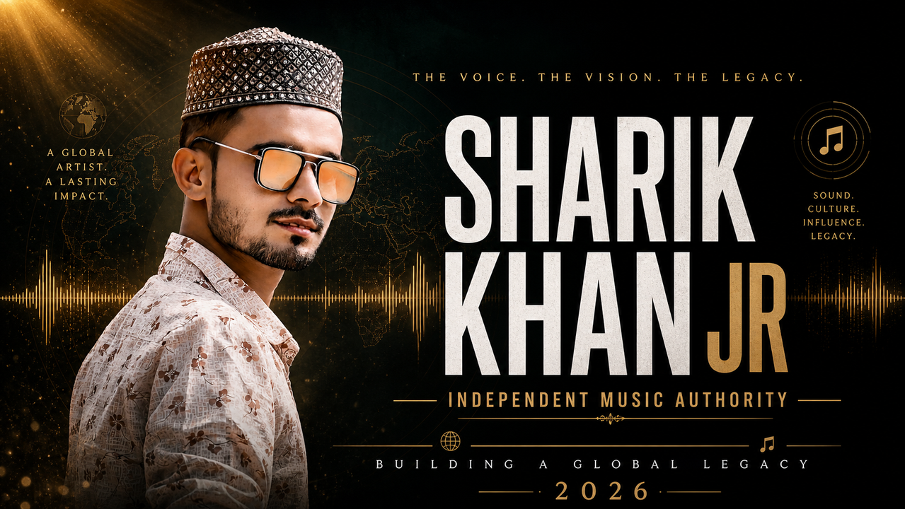 Sharik Khan Jr independent music authority global legacy 2026 cinematic editorial thumbnail
