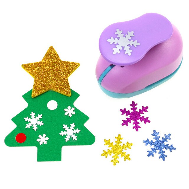 Troquel sacabocado copo de nieve 2.5cm perfora Eva papel Y scrapbook