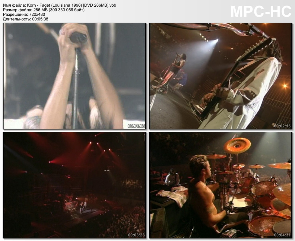 Korn - Faget (Louisiana 1998) [DVD 286MB]
