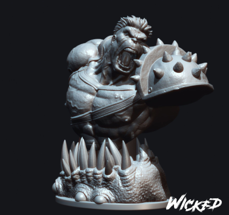 The Hulk from Planet Hulk Bust - 3D print model The Hulk from Planet Hulk Bust - 3D print model
