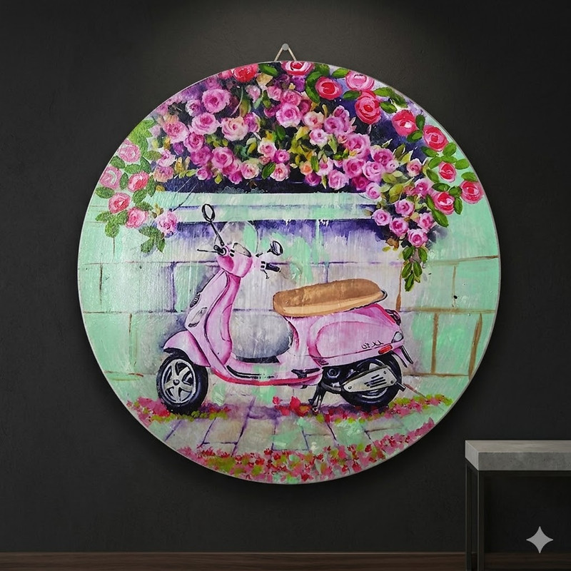 Image Transfer on Round Clock DIY Kit