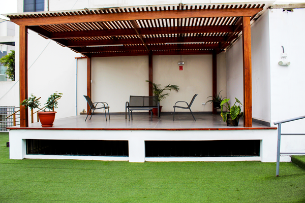 Terraza social moderna