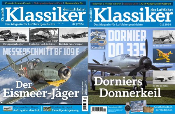 Cover: Klassiker der Luftfahrt Magazine Februar No 01 + 02 2024