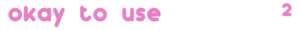 okay to use⠀⠀⠀⠀⠀⠀⠀²