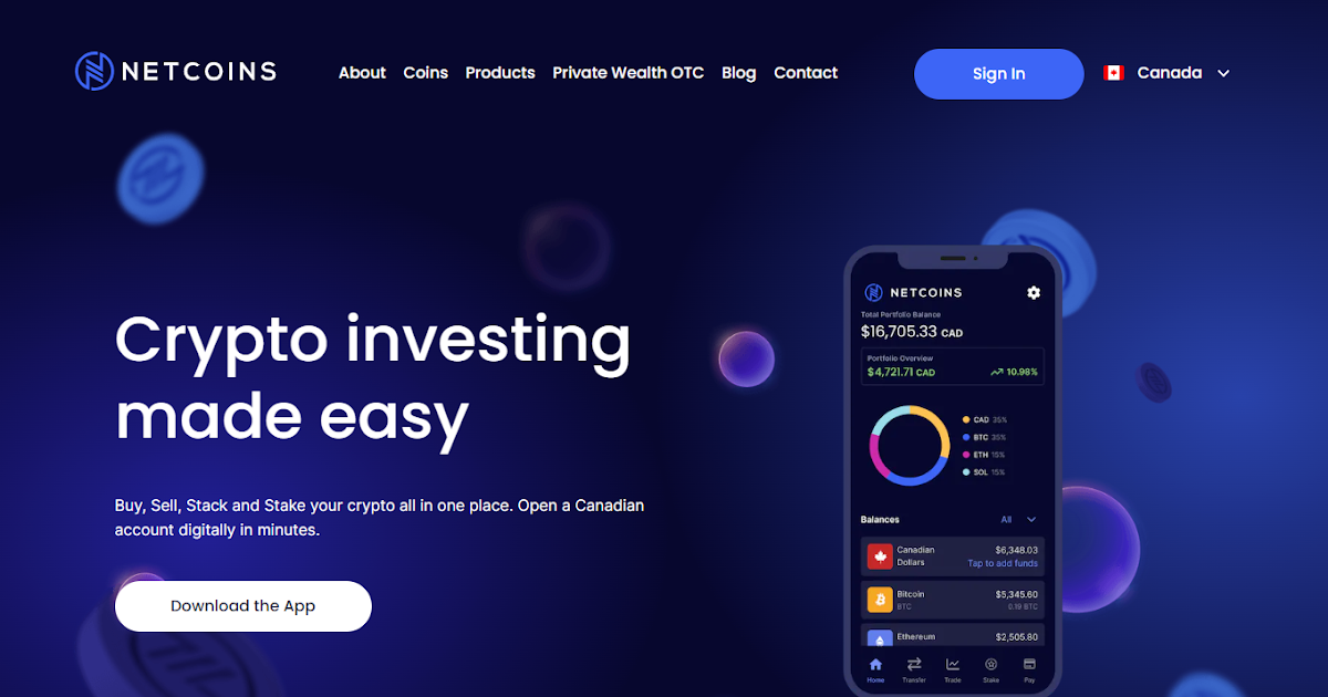Netcoins Login Image