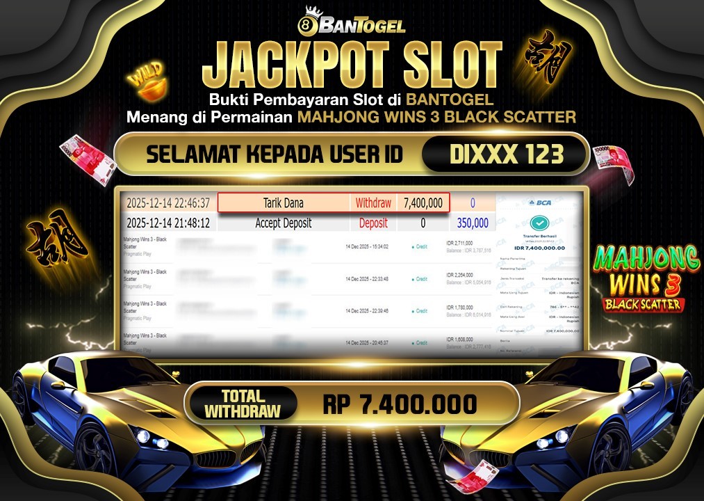 BUKTI JACKPOT LUNAS BANTOGEL