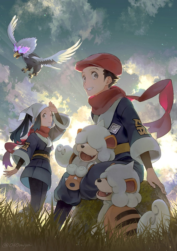 akari-rei-hisuian-growlithe-and-hisuian-