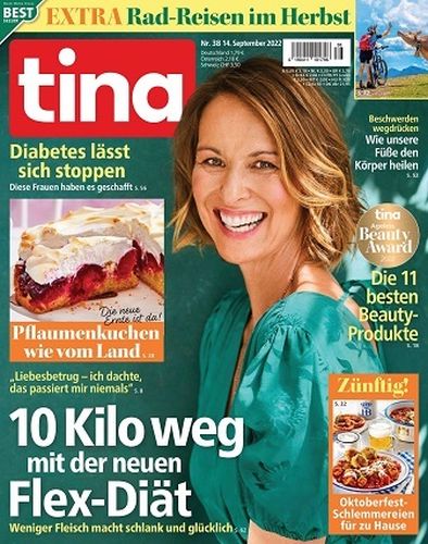 Cover: Tina Frauenzeitschrift No 38 vom 14  September 2022