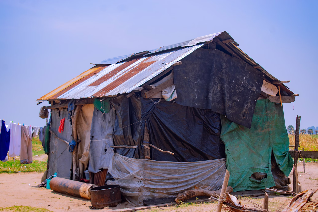 African city sprawl under hazy sky