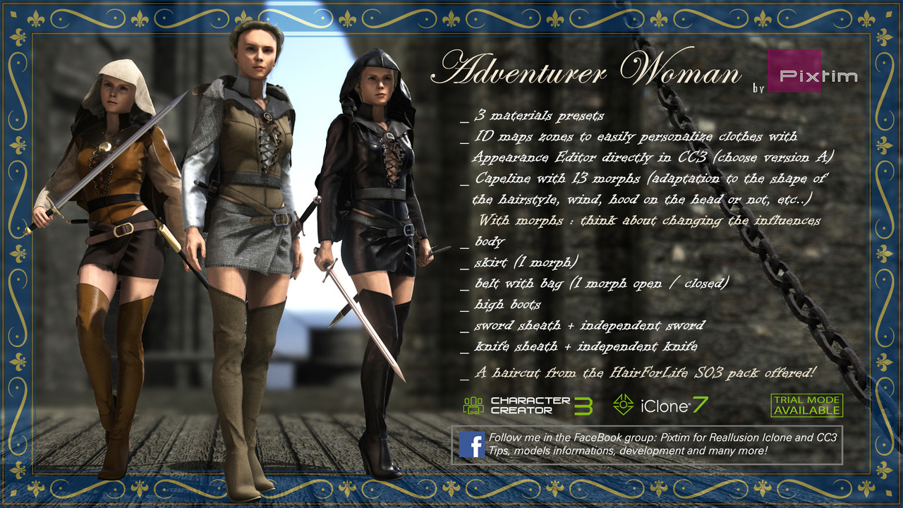 Character Creator Adventurer Woman