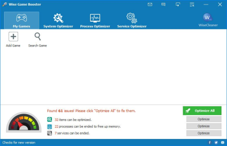 Wise Game Booster 1.5.7.81 Multilingual