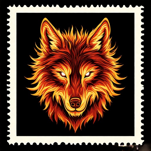 Postal-stamp-style-art-of-a-fl-9