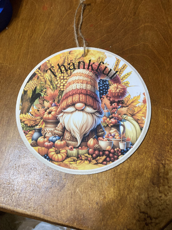 thanksful gnome sign