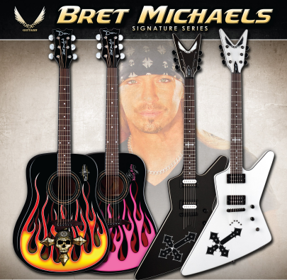 BRET MICHAELS Signature Series released at NAMM 2011 by Dean Guitars