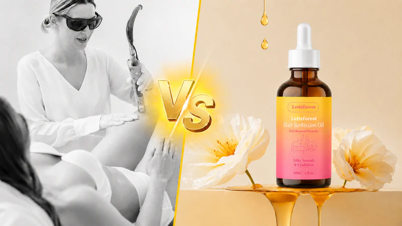 Salon treatment versus hair removal oil