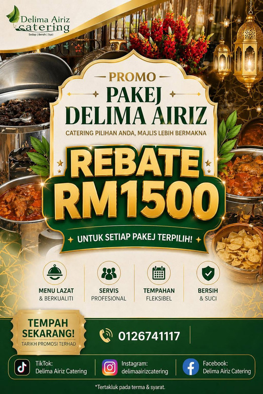 Poster Promosi Delima Airiz Catering