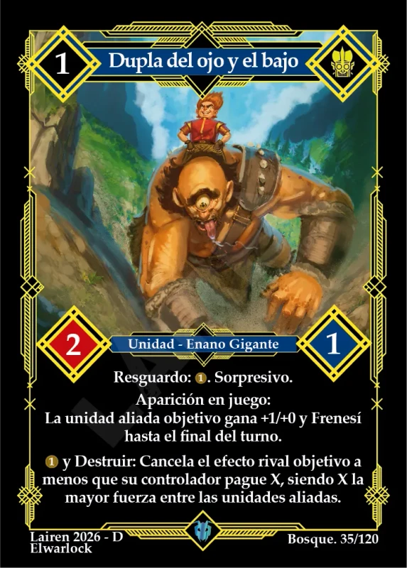 DUPLA DEL OJO Y EL BAJO