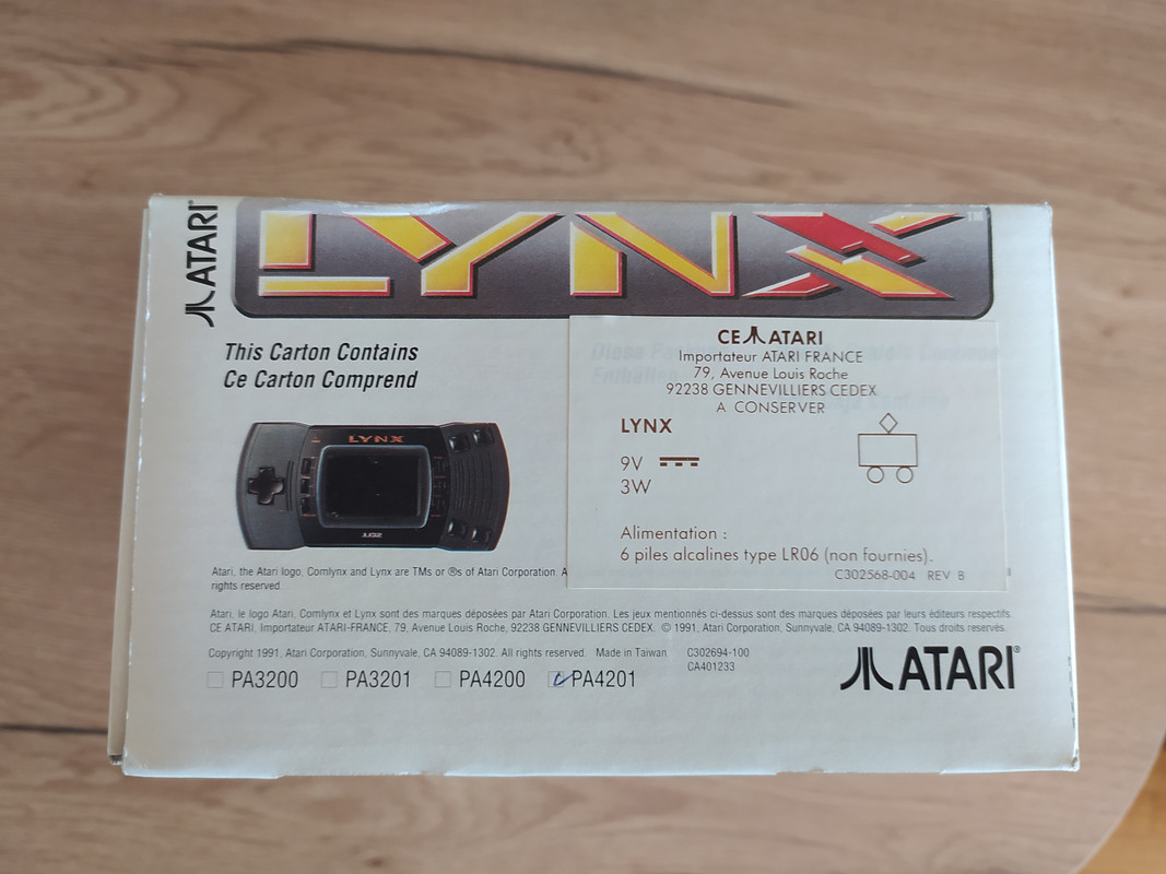 [VENDU] Atari LYNX 2 - complète en boite TBE IMG-20221015-105005
