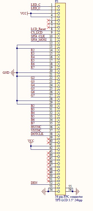 LCD connections