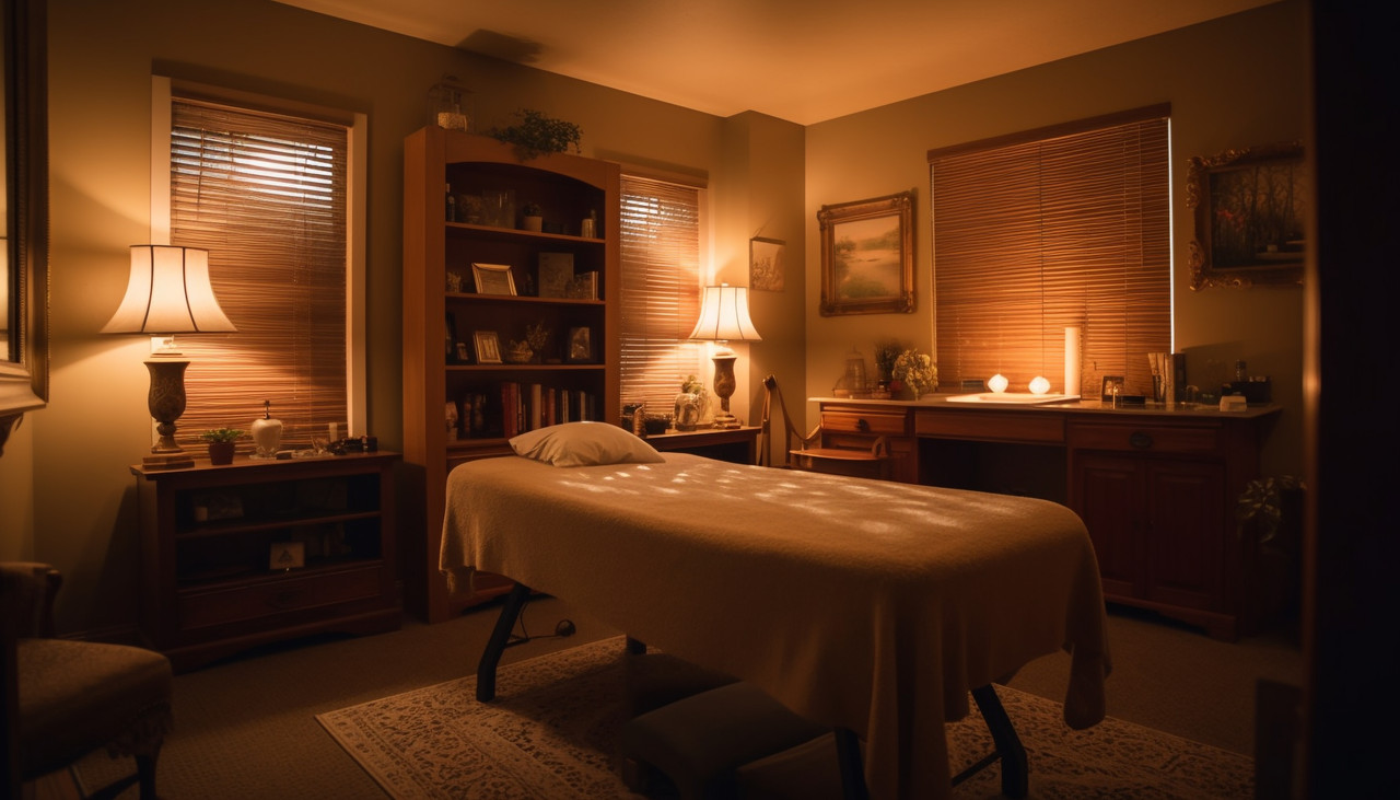 Spa treatment room