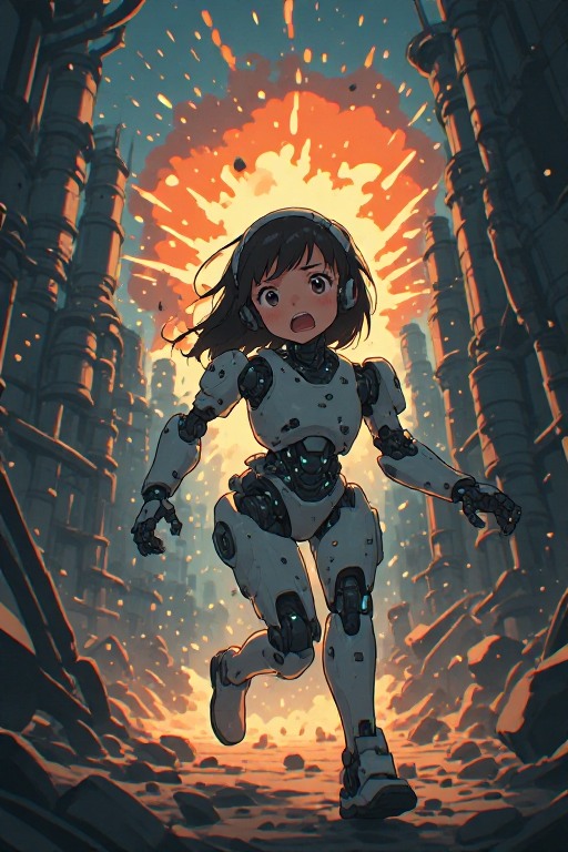 A-biorobot-girl-flees-in-terro-(7)