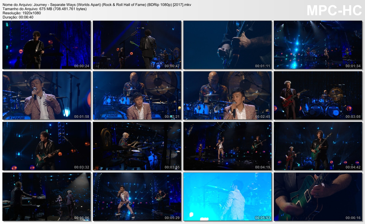 Journey - Separate Ways (Worlds Apart) (Rock & Roll Hall of Fame) (BDRip 1080p) [2017]