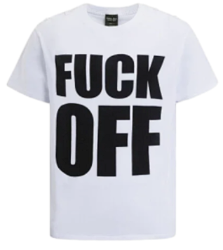 Number Nine Fuck Off Camiseta