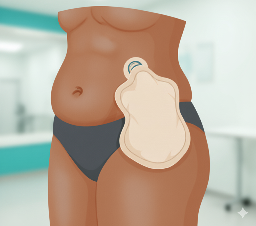 guía médica bolsa de ostomía