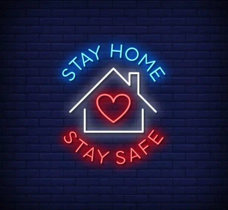 декоративная неоновая вывеска для гостиной