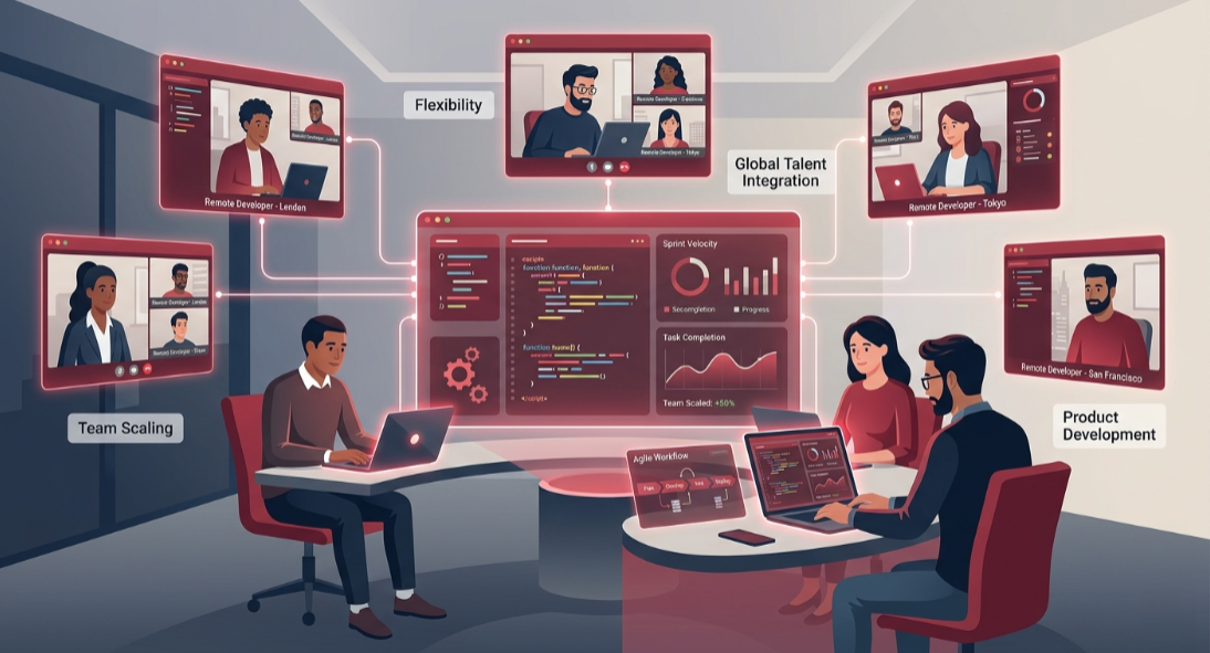 Staff augmentation helps scale development teams quickly, reduce hiring delays, optimize costs, and maintain control over product development processes.