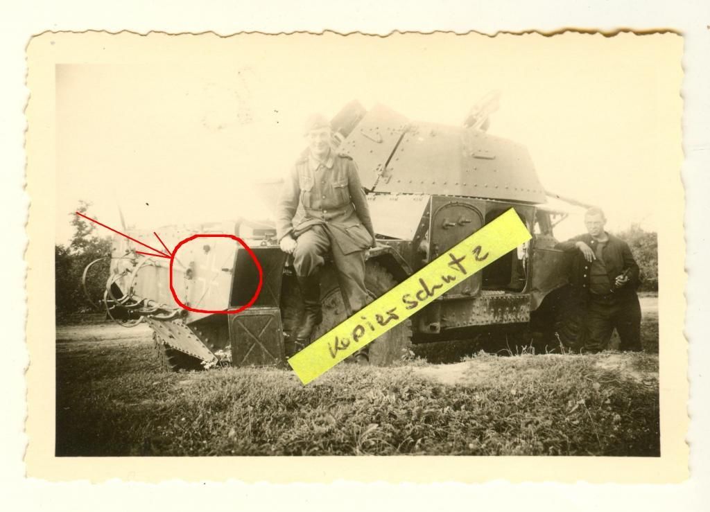 Beutepanzer Balkenkreuz Panhard Spähpanzer 2.WK