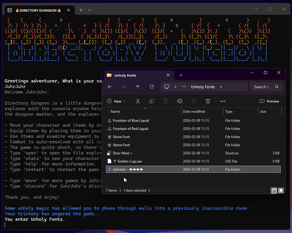 Directory Dungeon - File Explorer Dungeon Crawler Windows game - ModDB