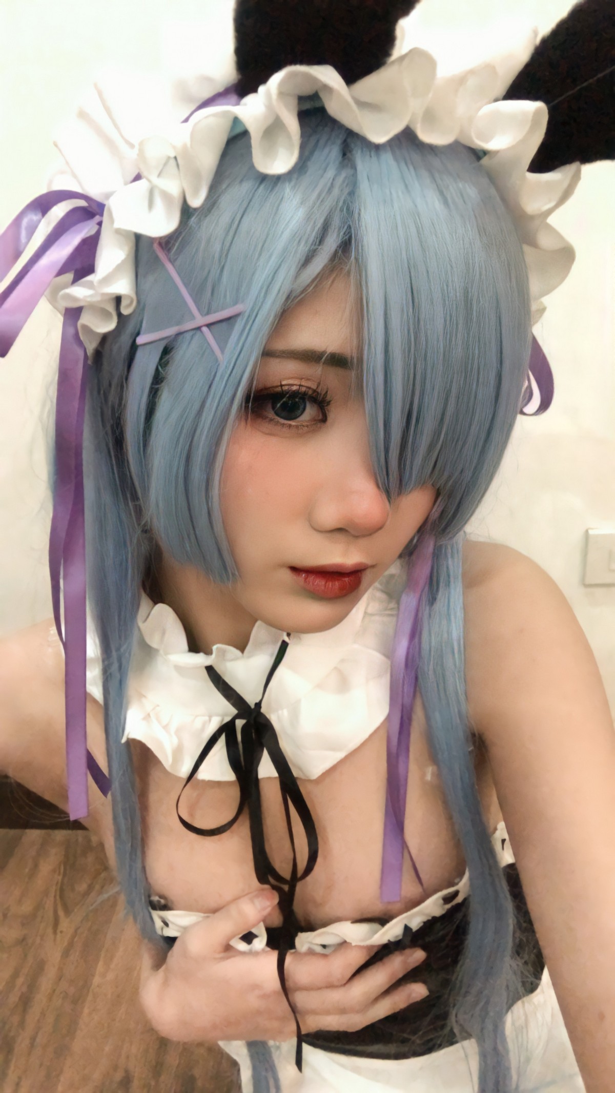 PoppaChan Rem Bunny Cosplay (Re Zero) – 37 Photos 12 Videos 489MB插图2