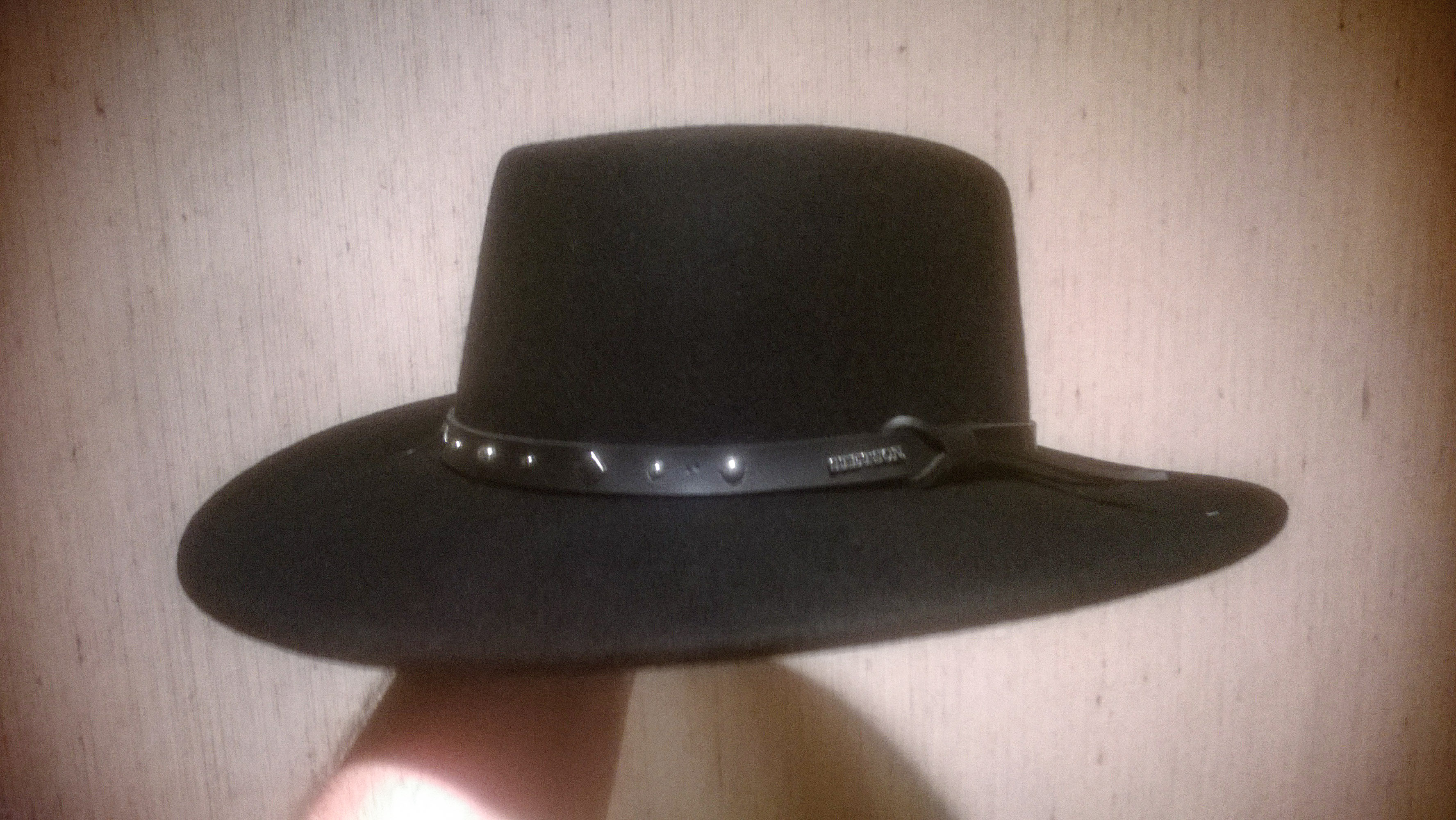 stetson black hawk gambler hat