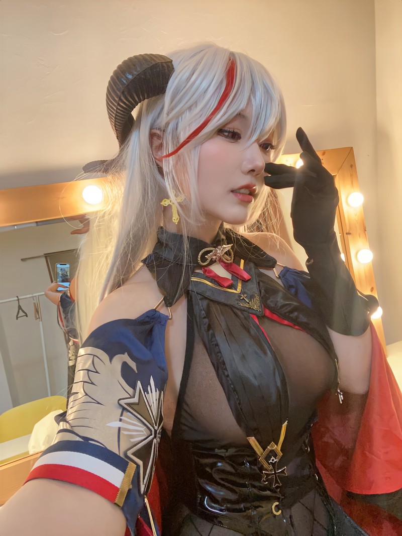 切切Celia 埃吉尔 Aegir Cosplay Azur Lane 写真 32P+2V插图6
